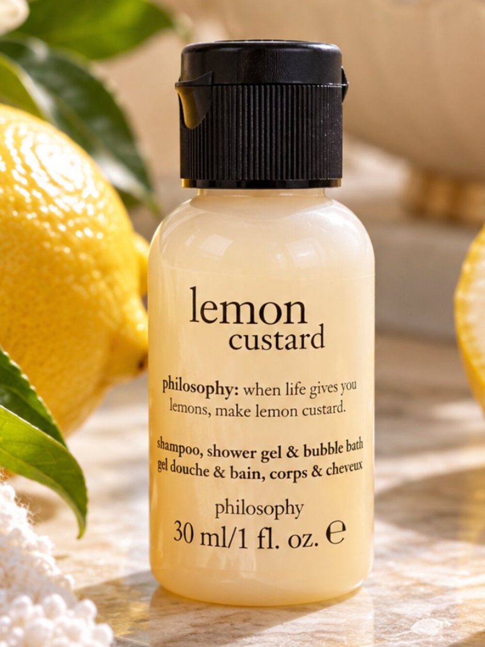 Philosophy Lemon Custard 3-in-1 Shower Gel Shampoo 30mL Mini Travel Size